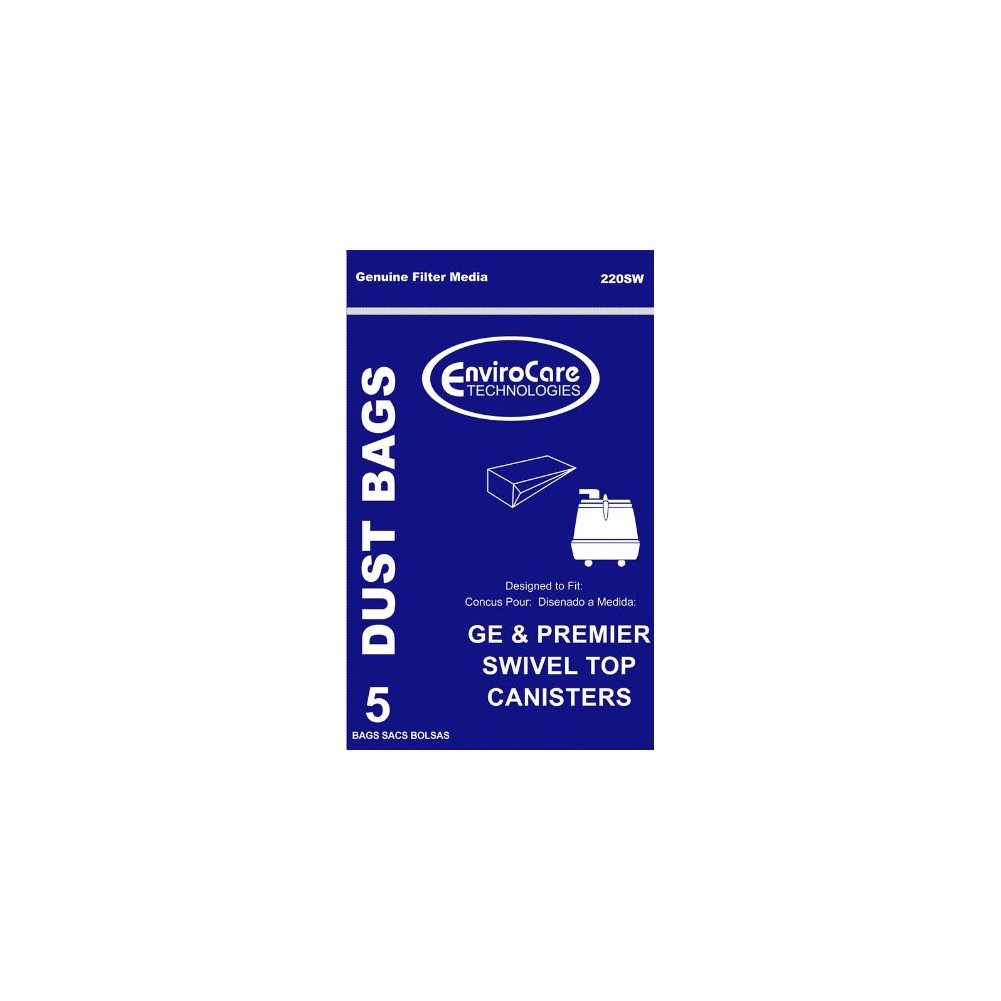 GE & Premier Swivel Top Canister Vacuum Bags
