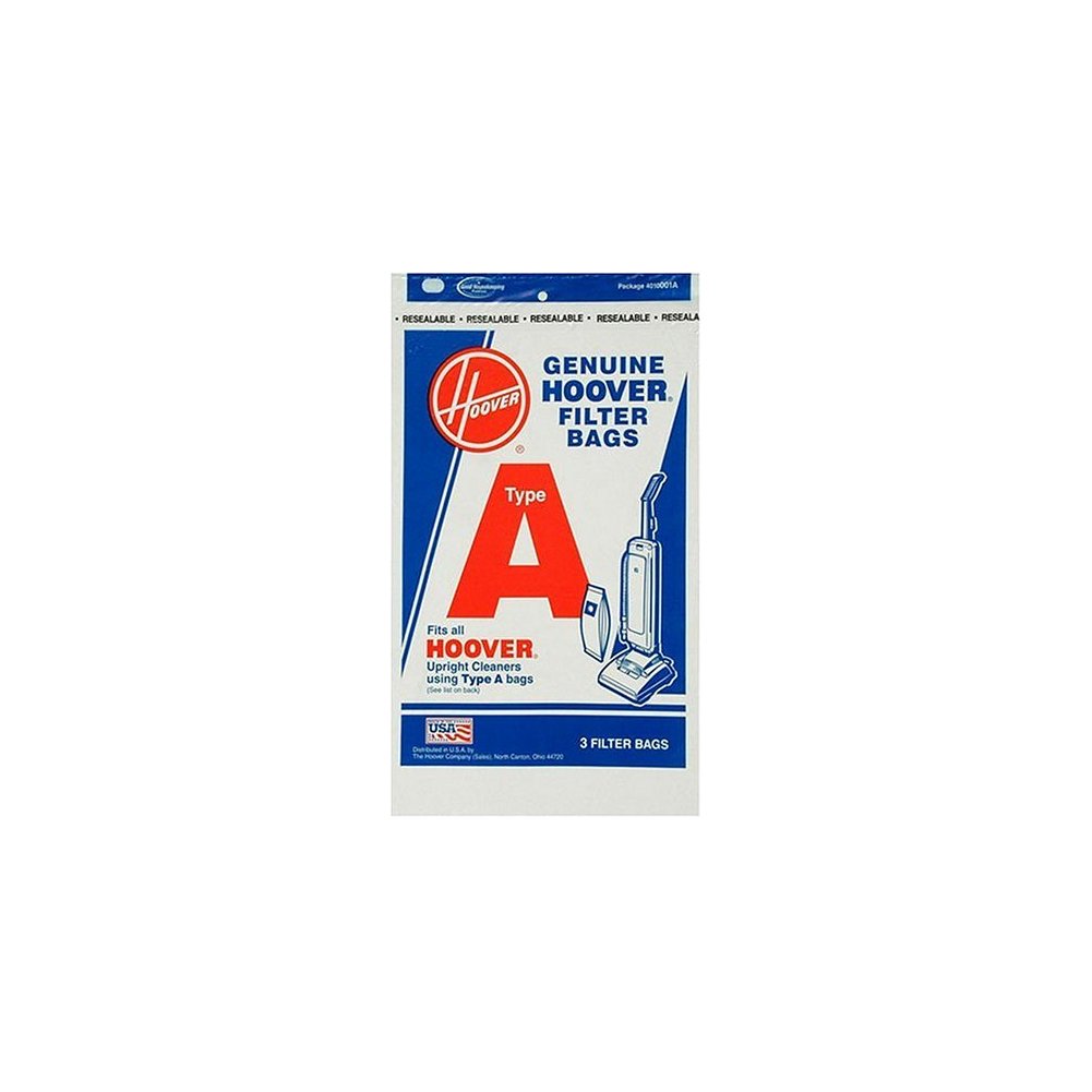 Hoover 4010001A Type A Vacuum Bags, 3 Bags