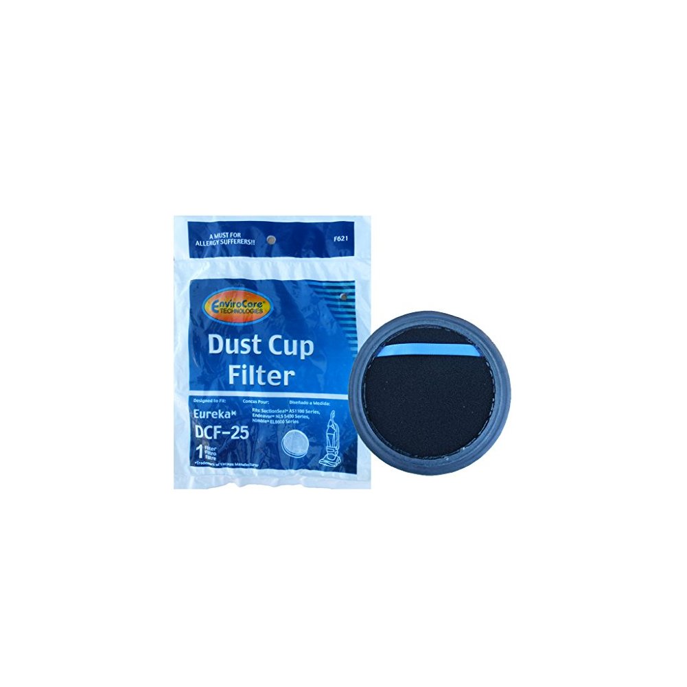 1 Eureka Upright Vacuum Cleaner Washable Allergy DCF-25 Dust Cup Filter #67600 82982-1 82982-2