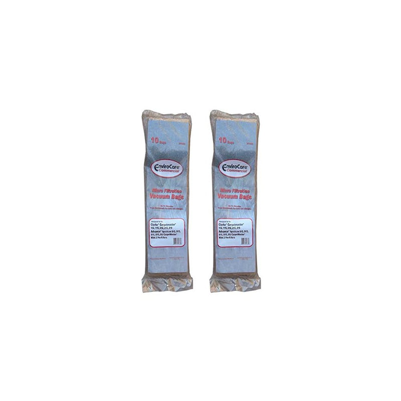 20 Bags (2 Pkgs) Nilfisk Advance Spectrum, Clarke, CarpetMaster Vacuum Cleaner Allergy Bags + 4 Pre motor Filters +