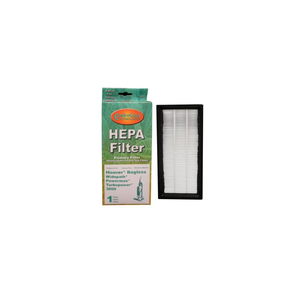 (1) Hoover Powermax Widepath HEPA w/activated Charcoal Filter, Bagless, Turbopower, Tempo, Sprint, Runabout Upright