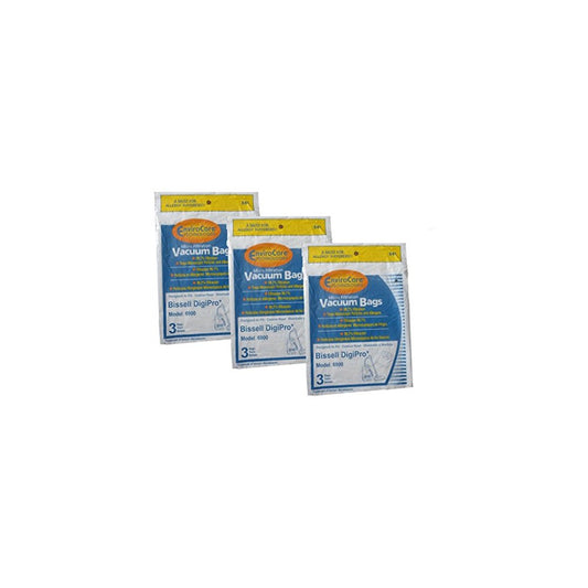 9 (3 Pkgs) Type 32115 Bissell Digi-Pro Allergy Vacuum Cleaner Bags 6900 Series. Also substitute for LG Samsung VP-7