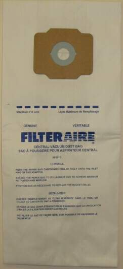 Frigidaire 54585, 110360A Type A Filteraire Central Vacuum Bags #54585 - 3 Pack