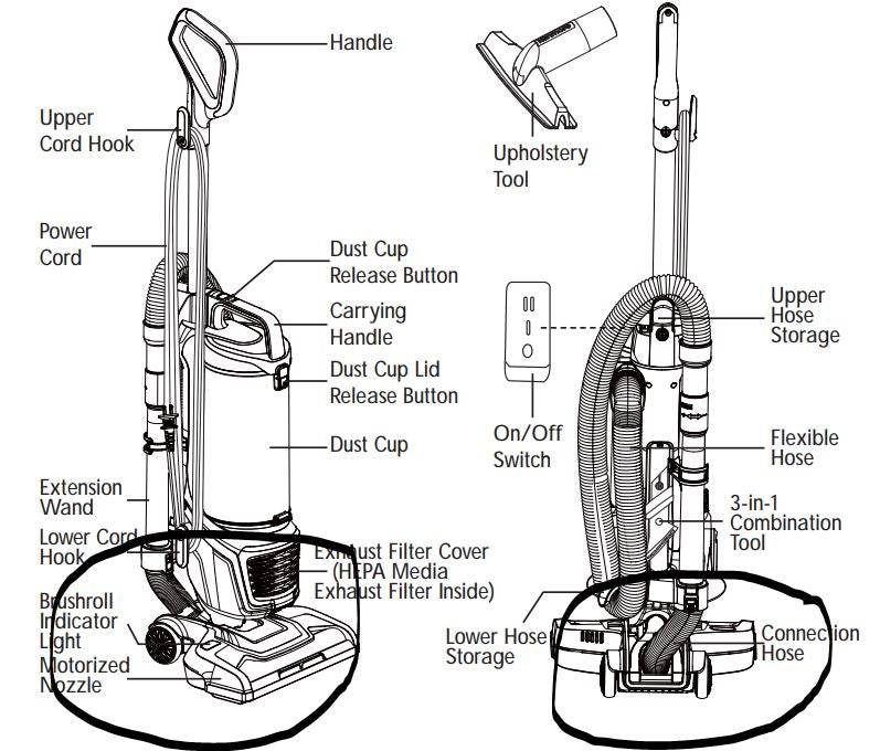 KENMORE DU2012, 30725, DU2015 Lower Connection Hose