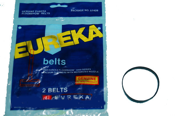 Eureka 57428 Floor Show Power Nozzle Vacuum Belt - 2 Pack - Genuine