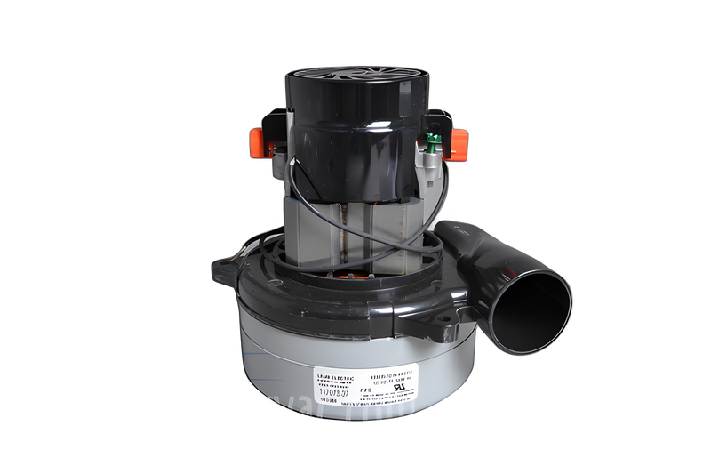 Ametek Lamb Motor, 5.7''diam, 2fan, 120 Volt, W/horn, fits Some Rug Doctor #117073-37