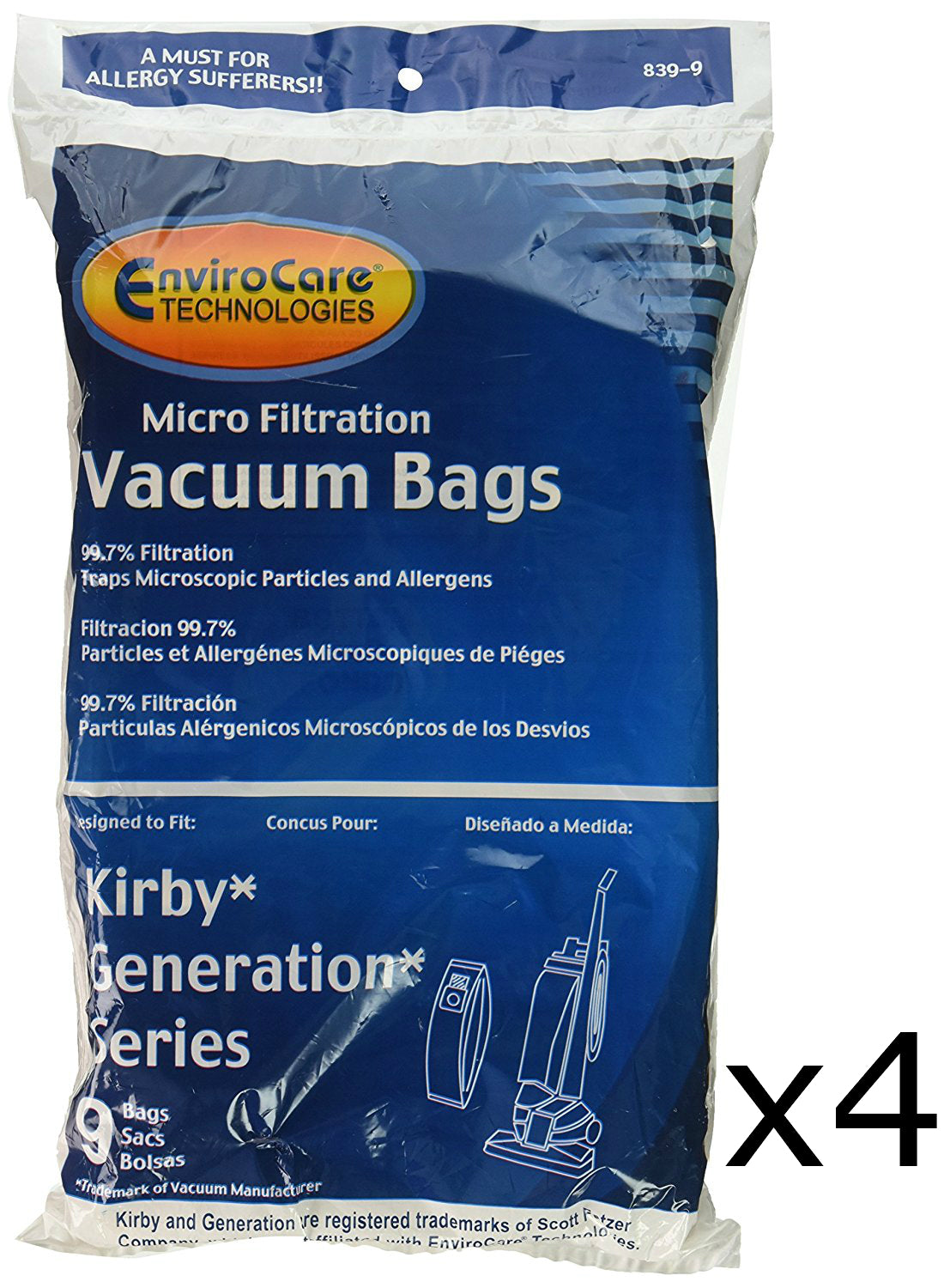 36 Kirby Generation Microfiltration Vacuum Cleaner Bags
