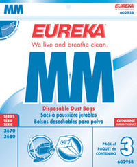 Eureka MM 60295B Canister Vacuum Bag - Genuine - 3 Pack