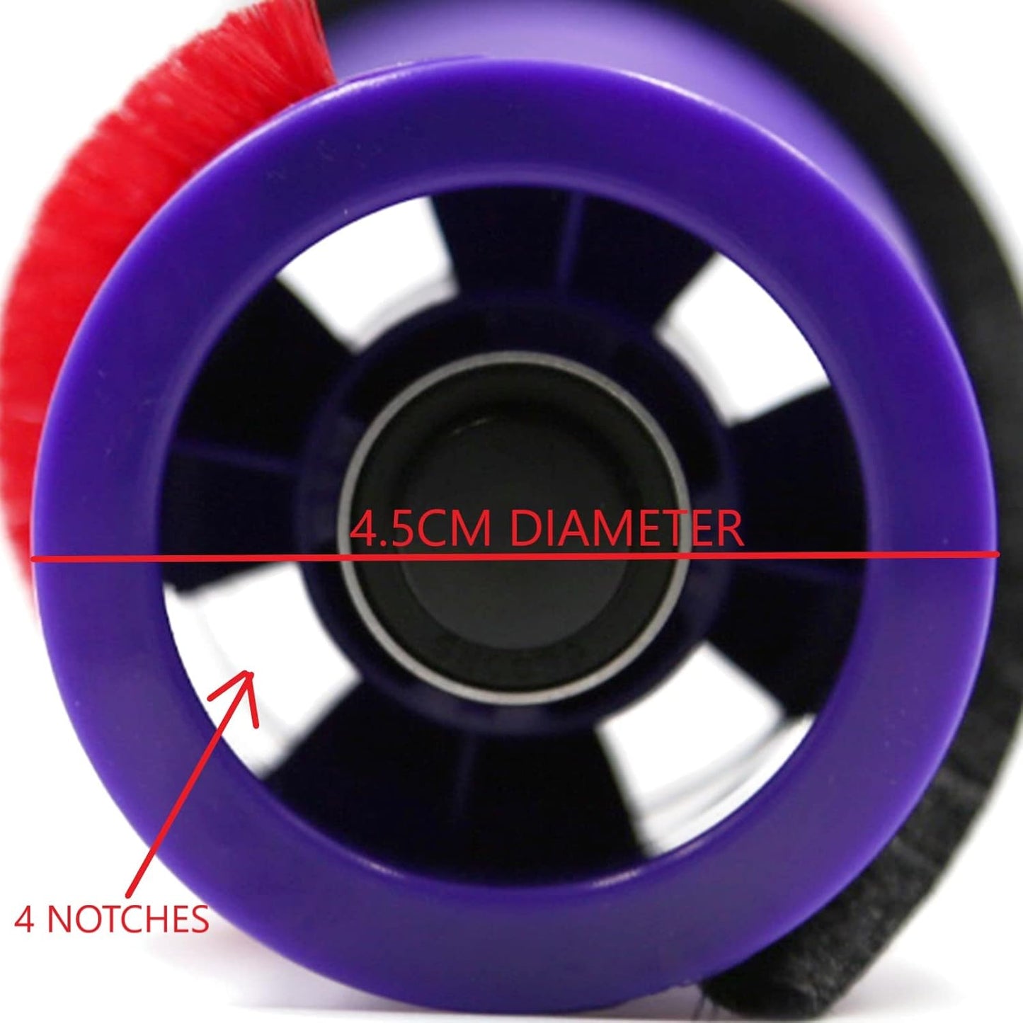 Dyson Brush Bar, Assembly Carbon Fiber DC59, SV04 with 4 PRONG DRIVE SHAFT ONLY- #966085-01, 967157-01