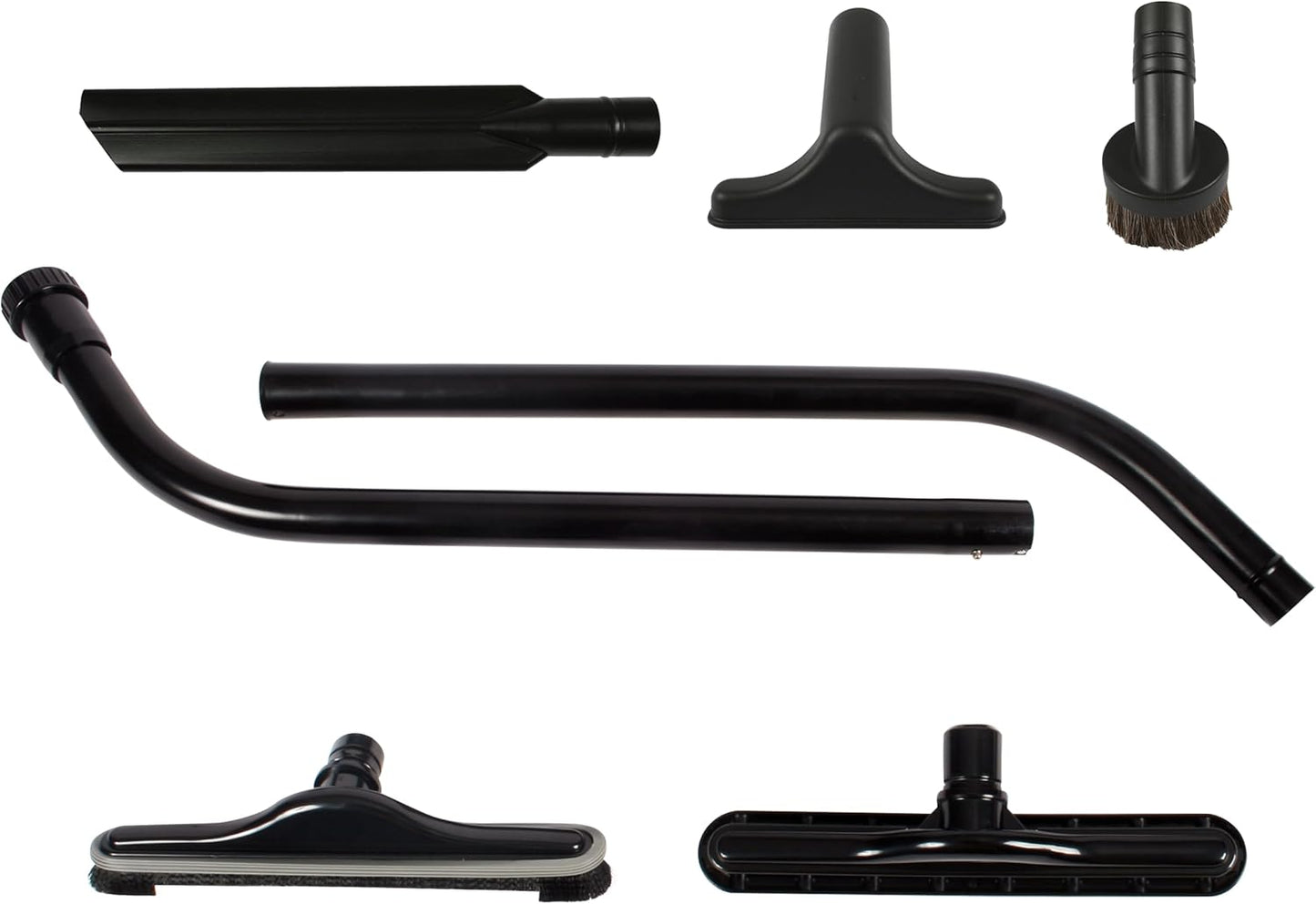 Backpack Vacuum Attachment Kit with EZ-Glide Tool, 14" Floor Brush, and 2-Piece S-Wand