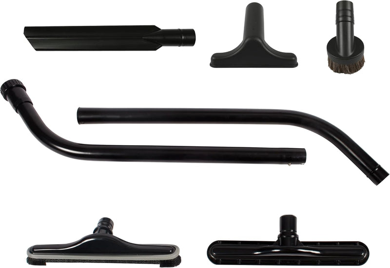 Backpack Vacuum Attachment Kit with EZ-Glide Tool, 14" Floor Brush, and 2-Piece S-Wand