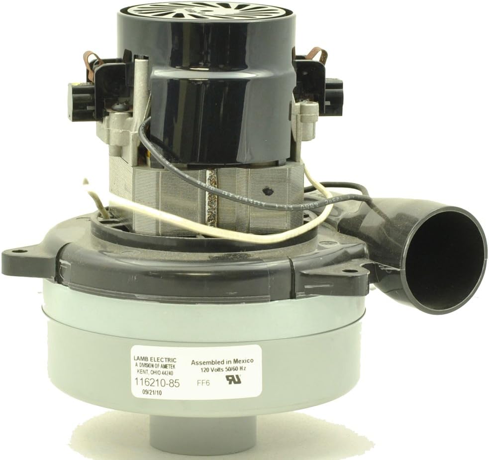 Ametek Lamb Motor, 2 Stage, Bypass W/horn, Ball/sleeve, Fan Shell Has Stub Tube Part #45847 14 Vacuum #116210-85