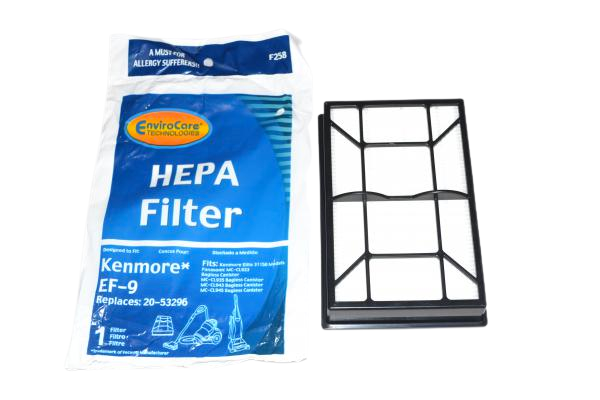 FILTER,HEPA-KENMORE EF9,PANASONIC MCCL945 CANISTER