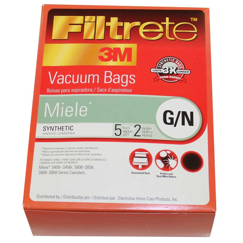 Miele Type Gn Synthetic Bags 3M Filtrete 5/pk