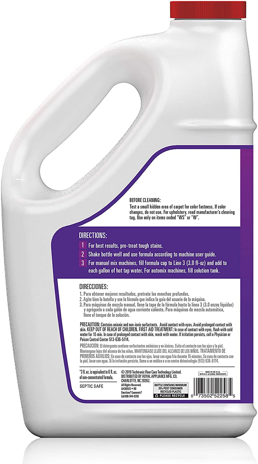Hoover AH30933 Paws & Claws Carpet Cleaning Formula Directions