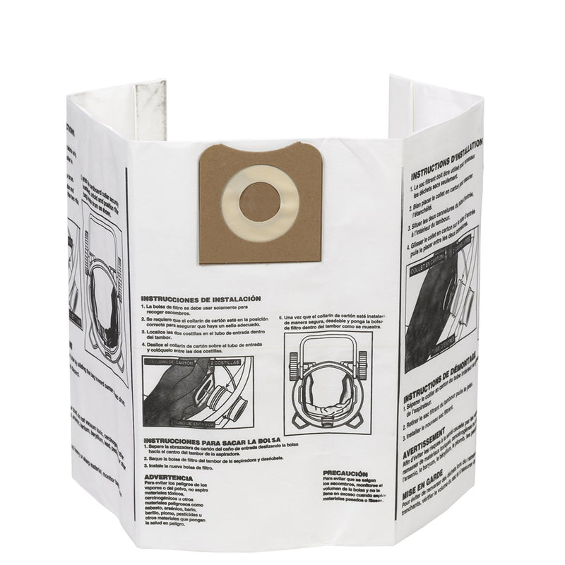 PAPER BAGS-PROTEAM WORKSHOP,2PK,HI EFF,12-16 GAL