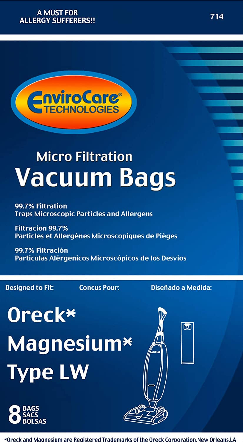Oreck MicroFiltration Vacuum Bags for Magnesium Upright