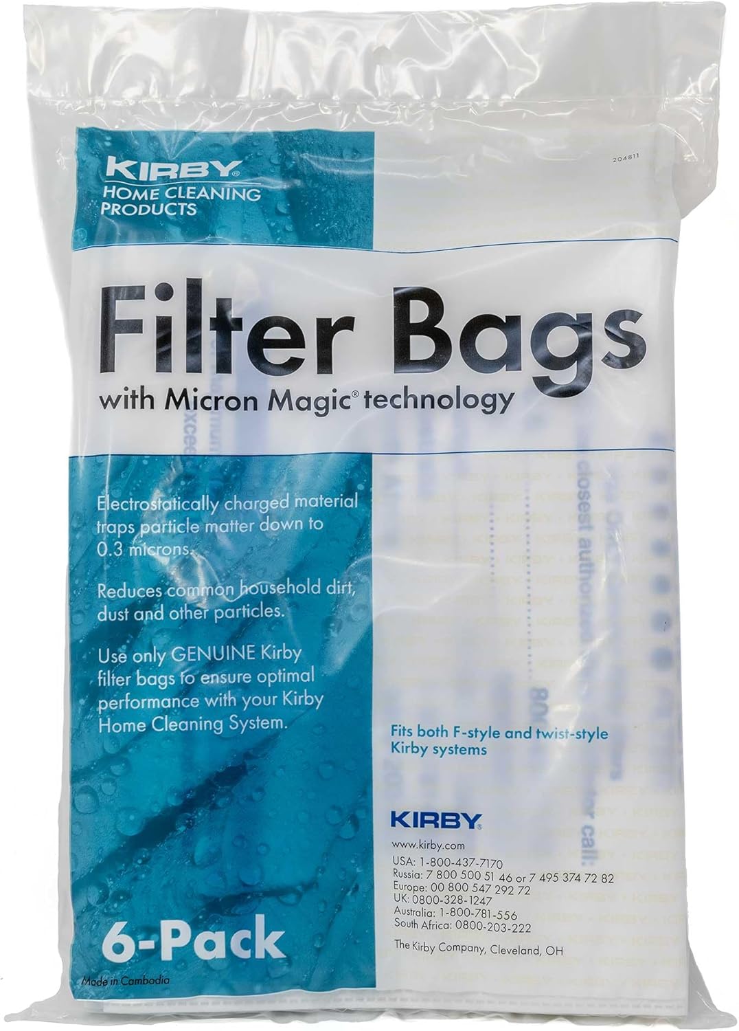 Kirby Universal Vacuum Bags - 6 Bags