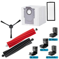 Replacement Accessories Kit Compatible with Roborock Q5 Pro Q5 Pro+(Plus) Q5 Max+(Plus) Q5 DuoRoller+(Plus) Q8 Max Q8 Max+(Plus) Robot Vacuum Cleaner, Include 1 Dual Roller Brush 4 Side Brush 4 Filter