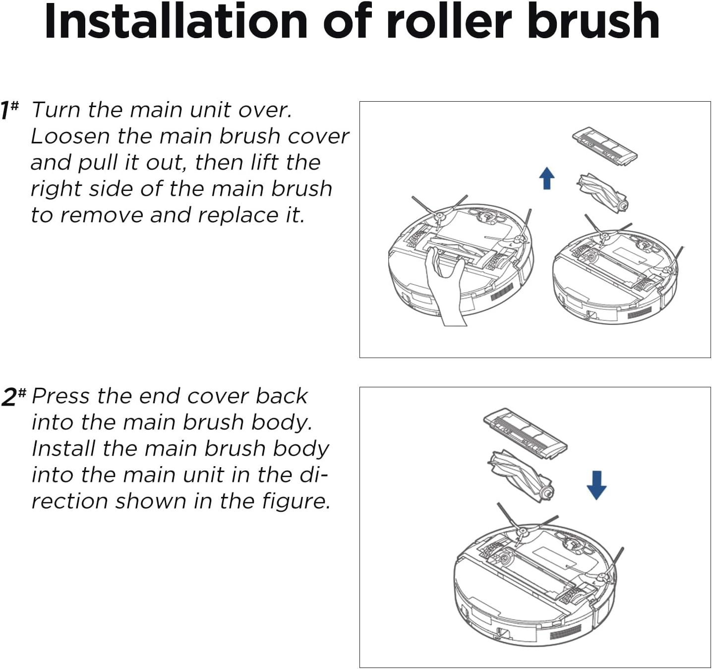 Replacement Parts Compatible With Eureka E10s Robot Vacuum Cleaner, Include: 1 Roller Brush + 2 HEPA Filter + 4 Edge-Sweeping Brush + 2 Mop Pad