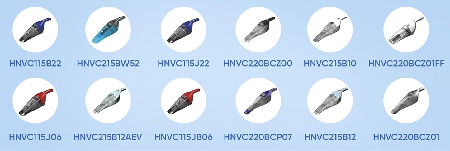 Replacement Black + Decker Dustbuster QuickClean Filter For HNVC215BW52, HNV215B12, HNVC215B10, HNVC115J06, HNVC115B22, HNVC220BCZ01 Hand Vacuums. Compare to HNVCF10