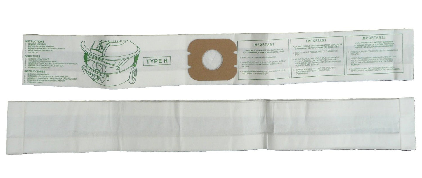 6 Hoover Type H Celebrity, Oreck Allergy Vacuum Bags, Canister Vacuum Cleaners, 4010009H, HR-14085ES, HV4010009H, 4