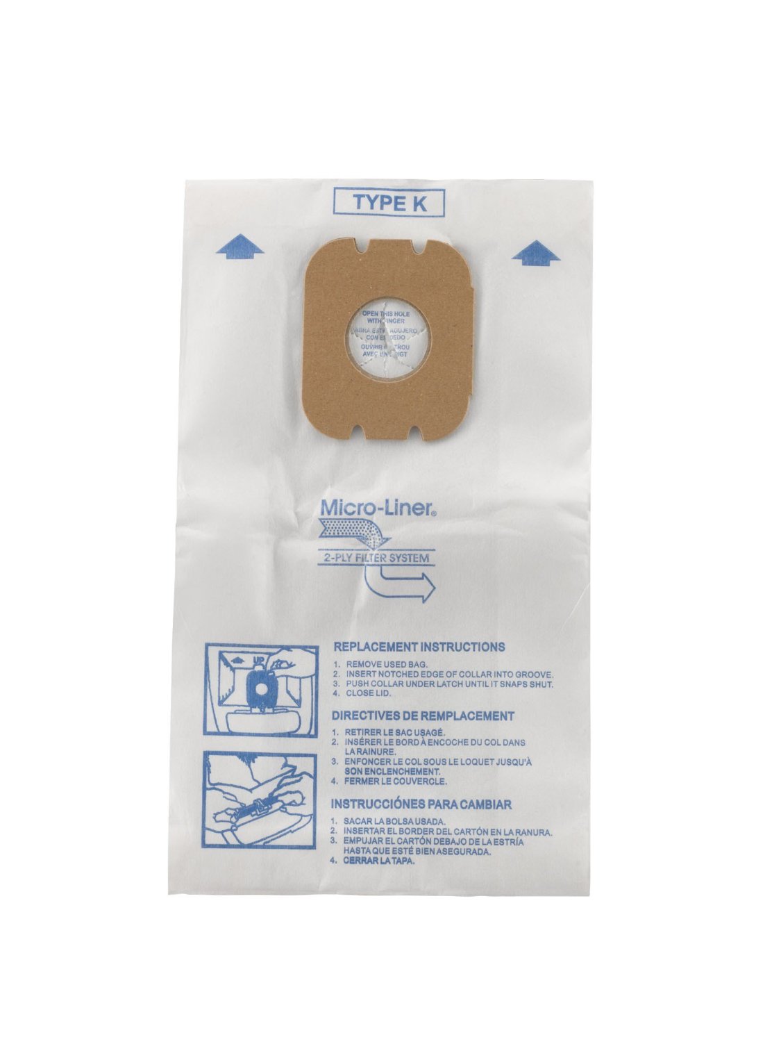 Hoover Type K Spirit Vacuum Cleaner Replacement Bags, Package of 10, 110SW