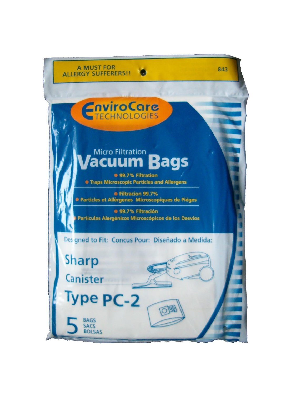 Sharp Canister EC-6311/7311 Bags 5PK