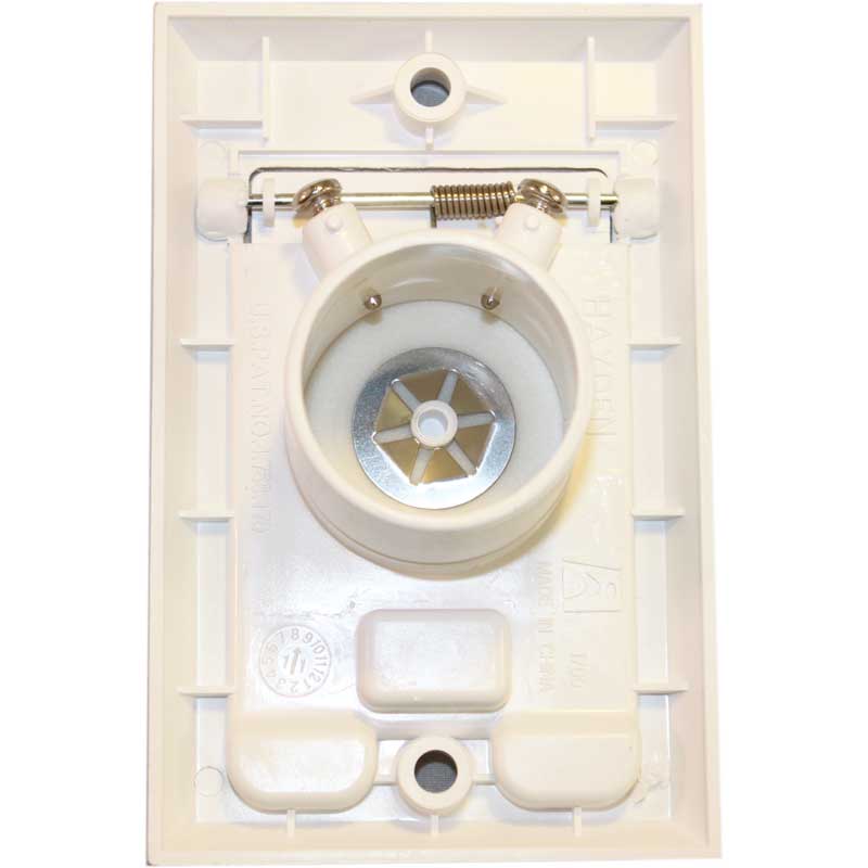 Central Vacuum Inlet Valve with Square Door (White) - 791700W