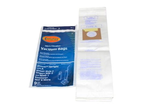 PAPER BAGS-HOOVER,A,9PK,UPRIGHT,MICRO