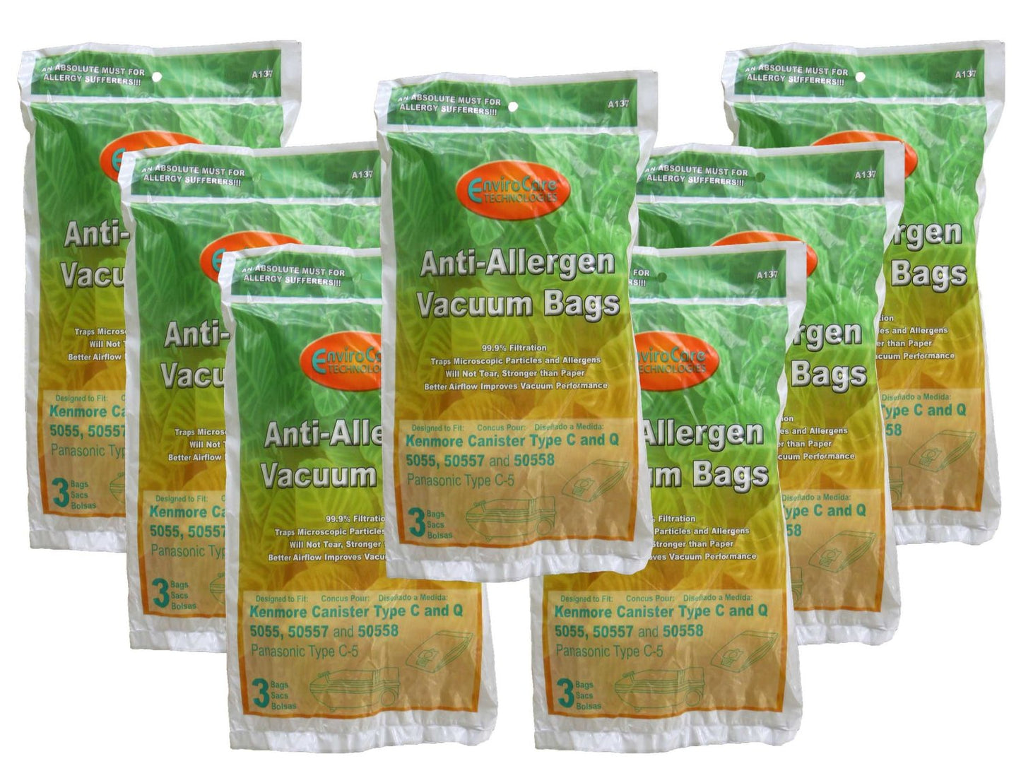 21 Kenmore HEPA Like Canister Type C, Q, 50558 50555 50557 Sears Vacuum Bags, Canister, Panasonic Vacuum Cleaners, MC-V1