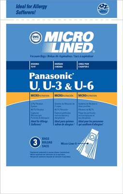 Evolution Type U Micro-Lined Vacuum Bags - Generic - 3 Pack