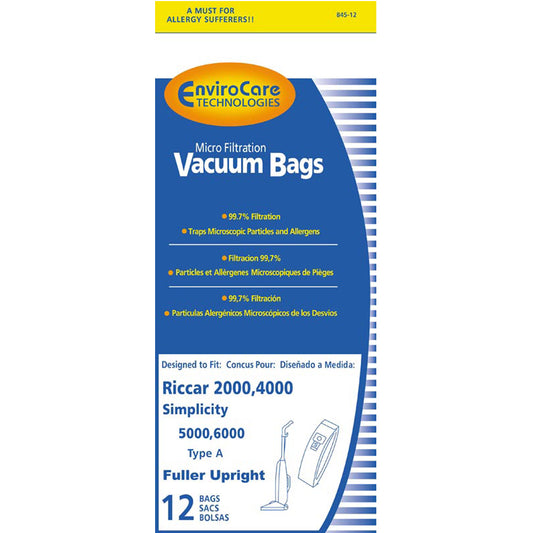 Carpet Pro Anti-Bacterial Bags for CPU-1, CPU-75T CPU-85T
