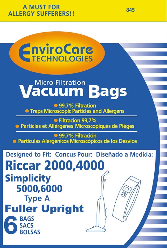 Evolution Micro-Filtration Upright Vacuum Cleaner Bags for 6000 Series  - 18 Pack