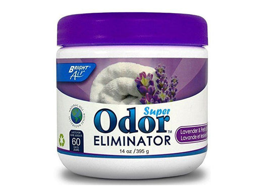 Bright Air Odor Eliminator - Lavender and Fresh Linen , 14 Ounce Jar