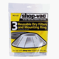 Type S - 9010733 - Shop-Vac® Reusable Dry Filter
