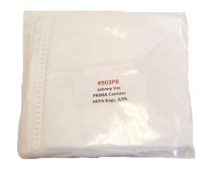 903PB Johnny Vac Prima SAC HEPA Bags 3009