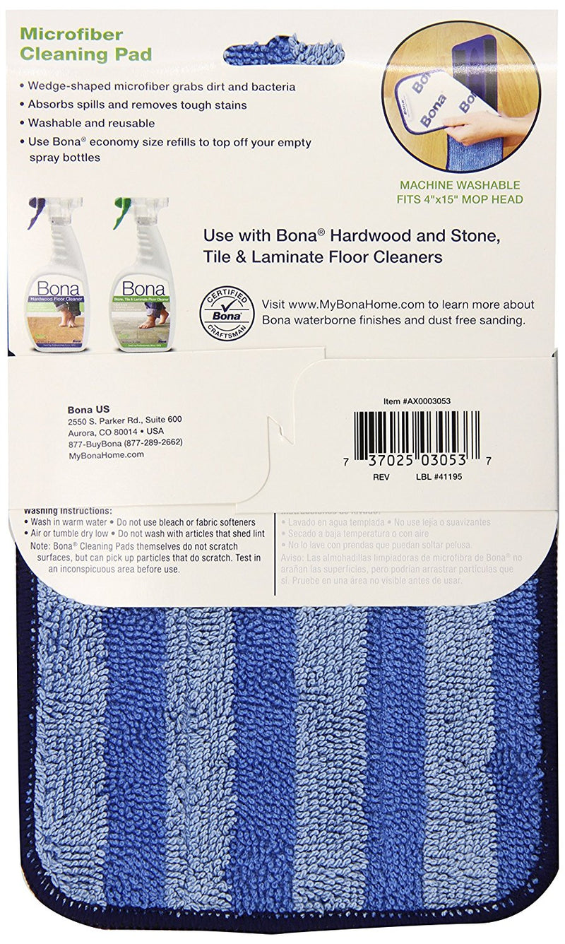 MICRO PLUS CLEANING PAD 4X15 ''BONA''