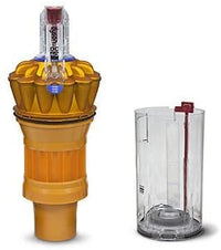 Dyson Dust Bin and Cyclone Assembly, Dc40 Yellow Silver