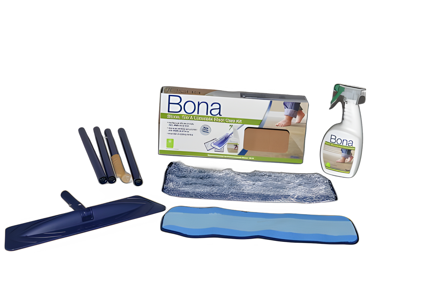 Bona Hard Surface Floor Care System, Bona, W/tele Handlecontains 32oz Tile Spray & 18'' Pad Vacuum #WM710013501