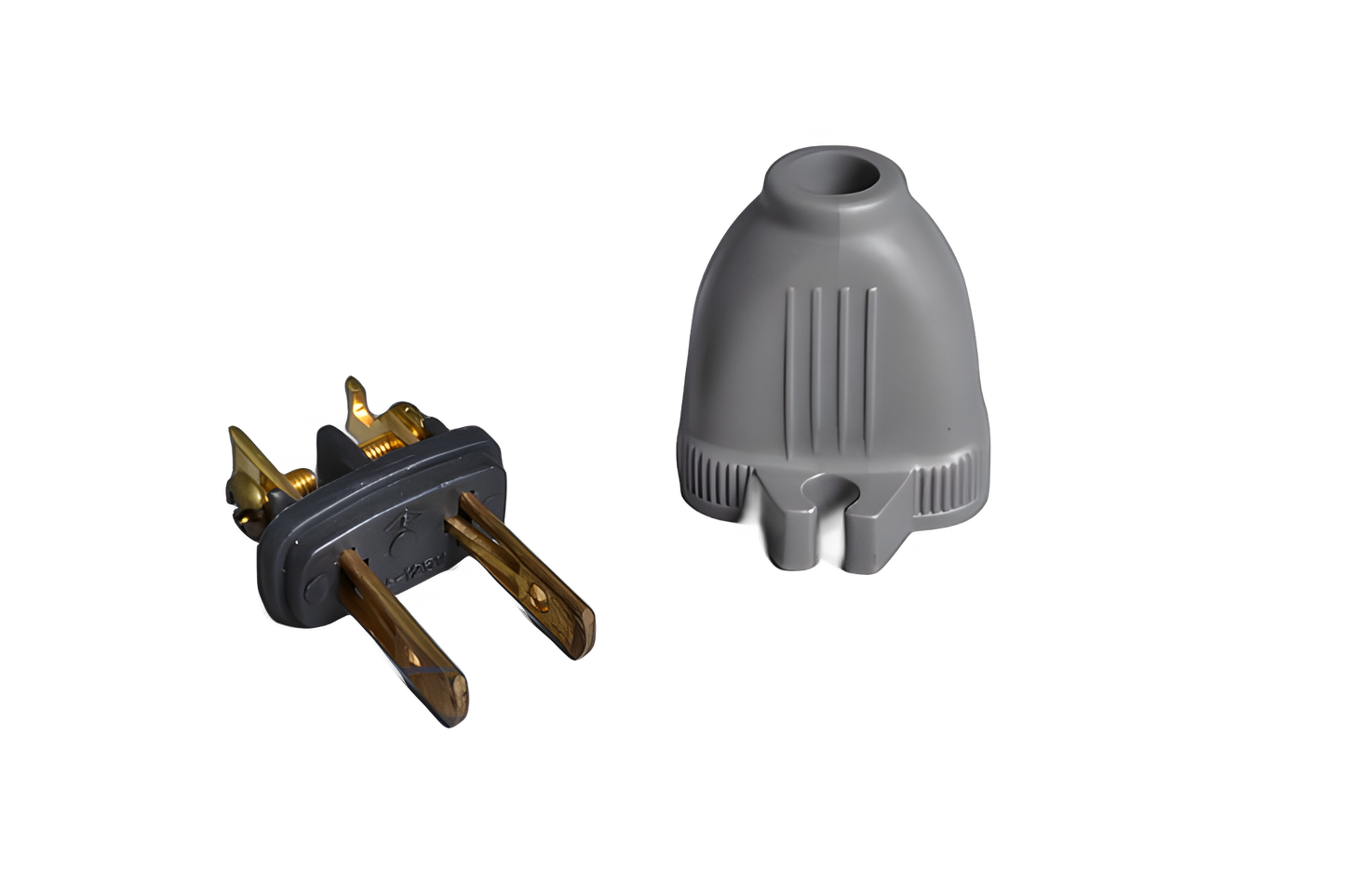 Fit All, Residential Male Grip Plug Grey Vacuum #32-5606-21