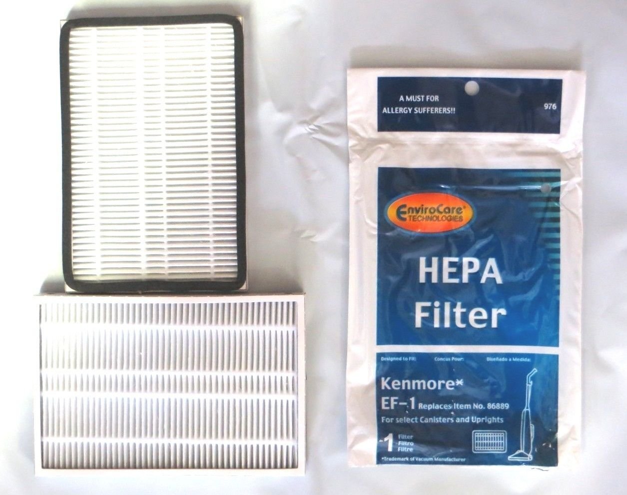 (1) Kenmore Sears EF 1 Pleated Vacuum HEPA Filter 86899 Progressive Vacuum Cleanser, C368KCNP