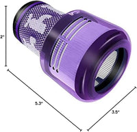 Filter For Hepa Dyson V12 Battery Stick Vac Vacuum, Fits V12 Detect Slim, V12 Slim, SV30, SV34, SV35 Cordless Vacuum, Compare to Part 971517-01 #F639