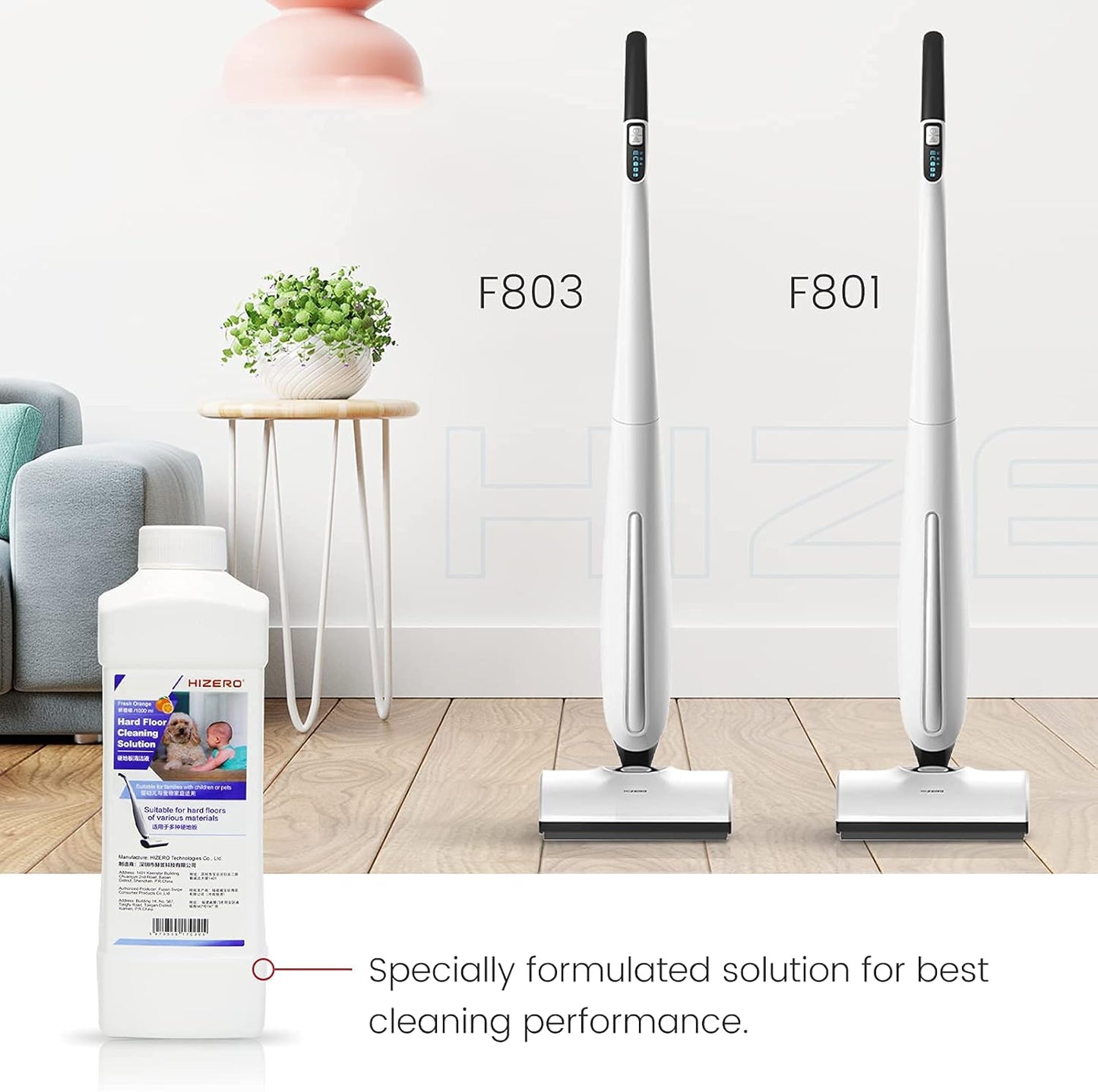 F500/F100/F803 Orange Hard floor cleaning solution