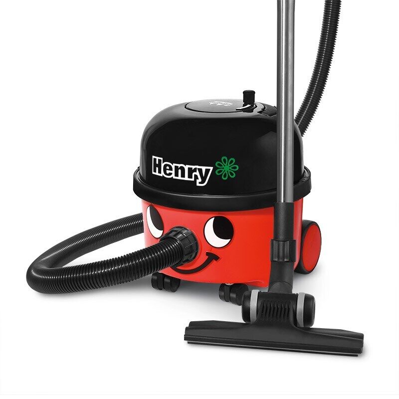 Numatic HVR200A Henry Hi Power Canister Vacuum Cleaner Red with Auto Save Technology, 900765