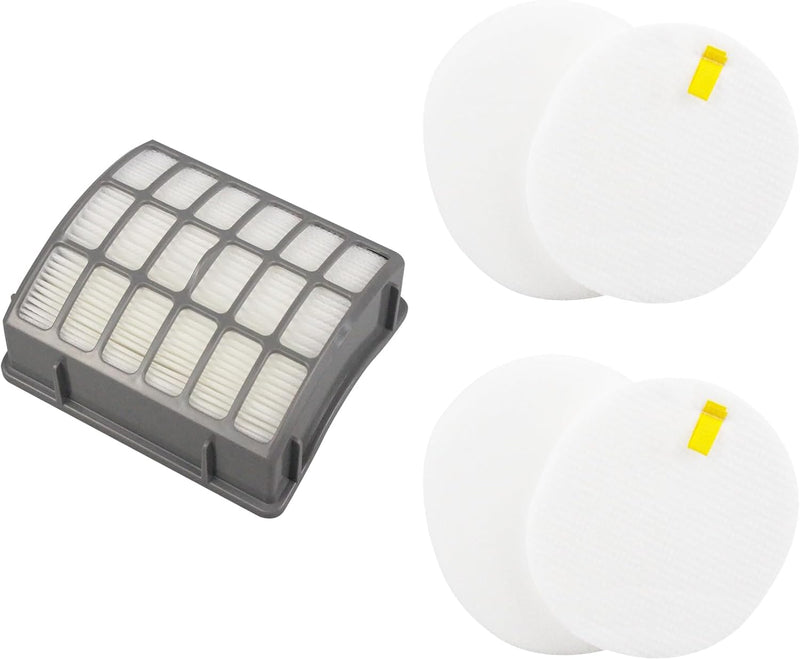 2 Foam/Felt Set + 1 HEPA Filter for Shark Navigator Professional NV70, NV71, NV80, NVC80C, NV90, NV95, UV420 for Shark Rotator Professional XL Capacity NV90 Parts # XFF80 XHF80