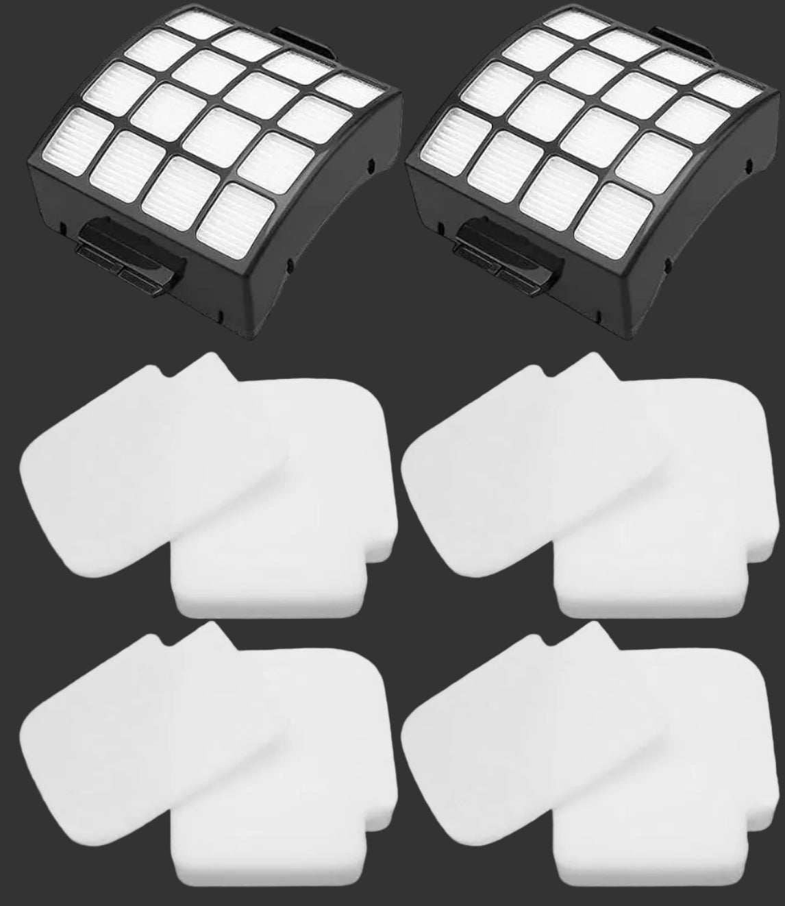 Replacement Filters for Shark Shark AZ3002 AZ3000 AZ3000W, 2 Hepa Filters, 4 Foam/Felt Sets