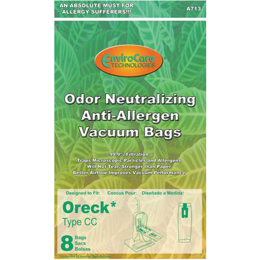 Oreck XL Platinum Hepa Type CC Sweeper Bags