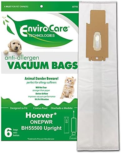 Bags to replace Hoover ONEPWR HEPA+ Replacement Bags - 6 pack AH15600