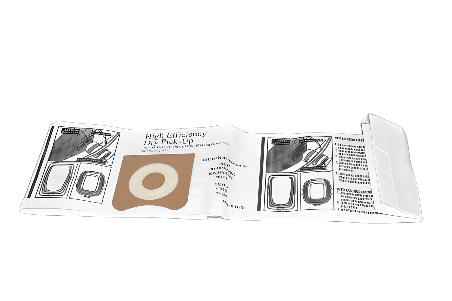 Green Klean Paper Bags Rigid Hi Efficiency, 2pk, Wd4050, 40704550 & 4522 Vacuum #GK-3501